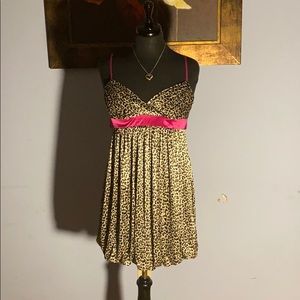 Mini leopard dress